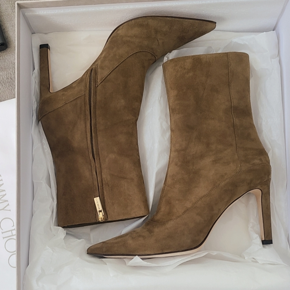 Jimmy Choo Mavie Suede Ankle Boots